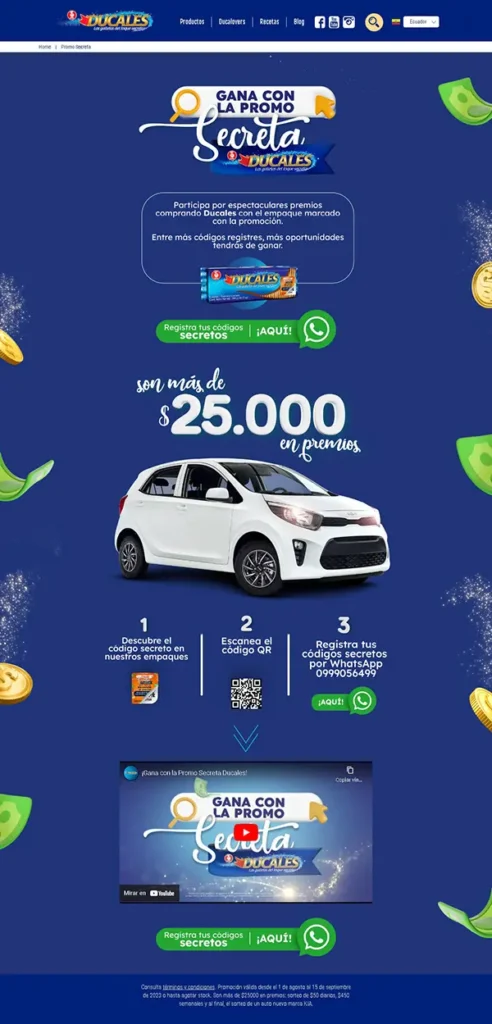 landing page ducales